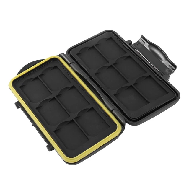 Estuche para tarjeta de memoria de almacenamiento resistente al agua a prueba de golpes para bolsa de 12 tarjetas S9Z2h