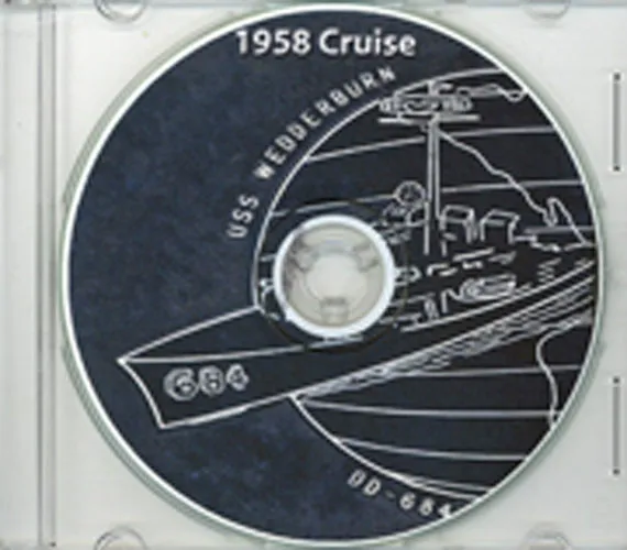 USS Wedderburn DD 684 1958 Cruise Book on CD RARE