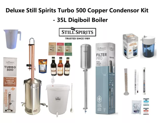 Deluxe Still Spirits Turbo 500 Copper Condensor Distillery Kit -  35L Digiboil