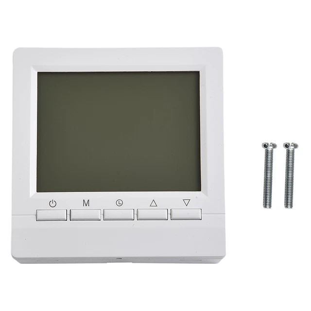 Bleu Rétroéclairage Pièce Thermostat Contrôleur Câblé Batterie Type Digital LCD