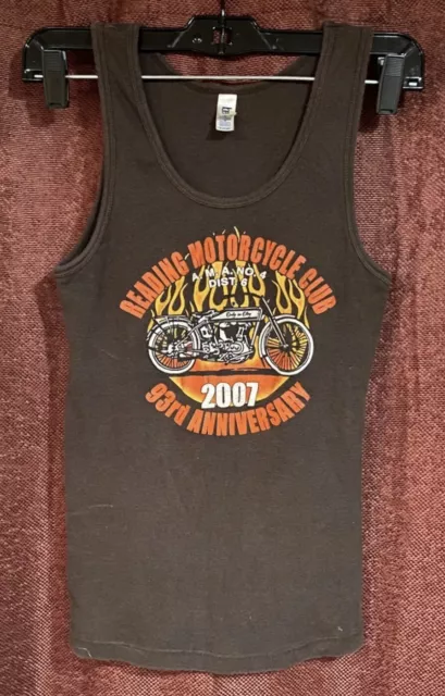 Vintage 2007 RMC Reading Motorcycle Club 93rd Anniversary Oley PA. Ladies Tank