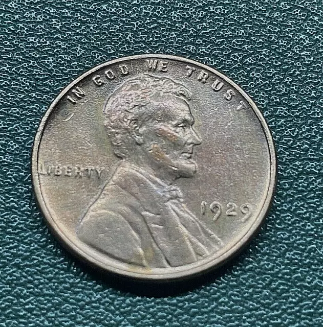 1929 Lincoln Wheat Penny Cent ~ Gem BU - RED - FREE SHIPPING - L001