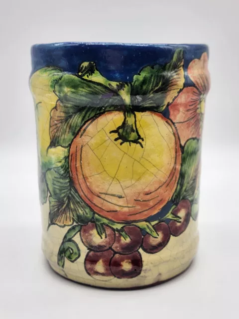Casal Mexico Fruit Canister/Utensil Holder Or Planter