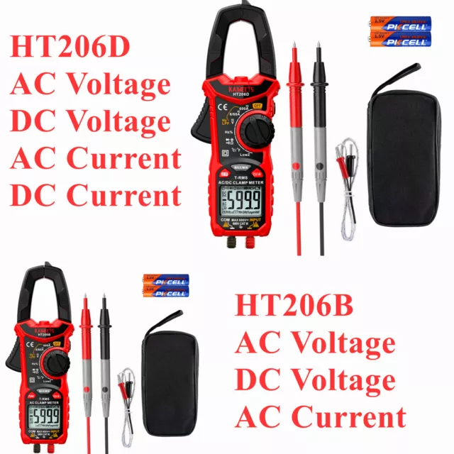 KAIWEETS Clamp Meter Digital Multimeter  AC DC True RMS 6000 Counts UK seller