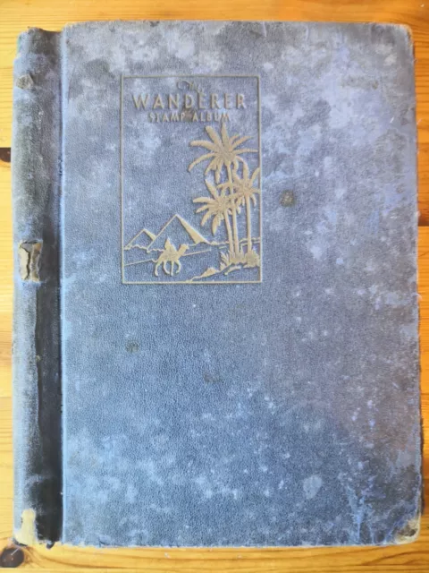878 Stamps The Wanderer Album 1930s Prewar Mixed Old World 1900s 20s 40s
