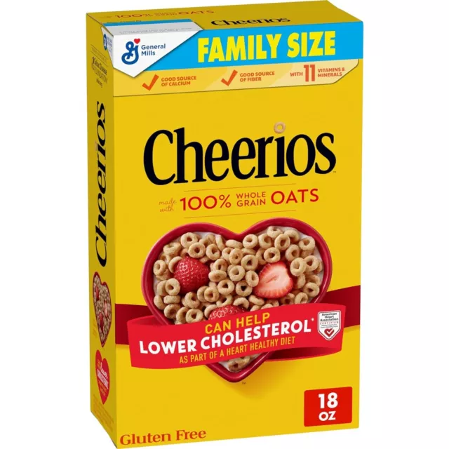 Cheerios Cereal,  Happy Heart  Healthy Cereal With Whole Grain Oats,18 oz
