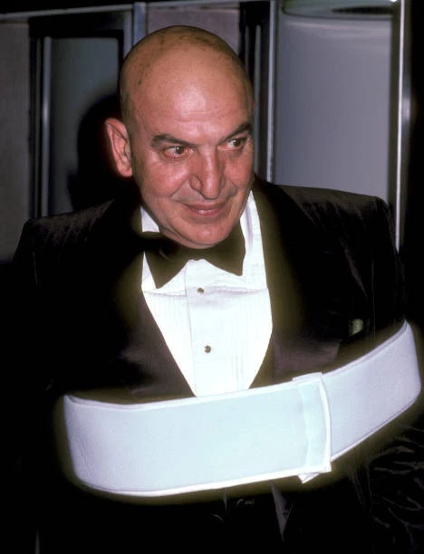 TELLY SAVALAS AT George Burns’Birthday Celebration at Beverl - 1981 Old