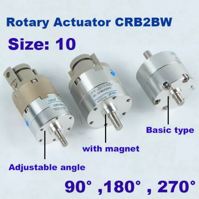 Rotary Actuator Single vane CRB2BW/CDRB2BW10-90 Double shaft rotary air cylinder