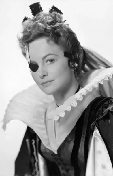 Olivia de Havilland for the film That Lady 1955 Historic Old Photo