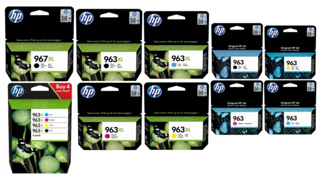 Cartucce di inchiostro originali HP 963XL 963 OfficeJet Pro 9010 9012 9014 9015 9016 9019
