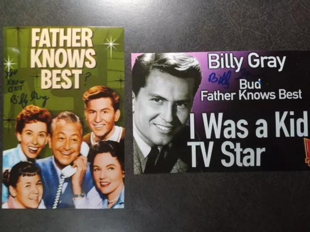 BILLY GRAY As BUD 2 Hand Signed Autograph 4X6 PHOTO S- FATHER KNOWS BEST