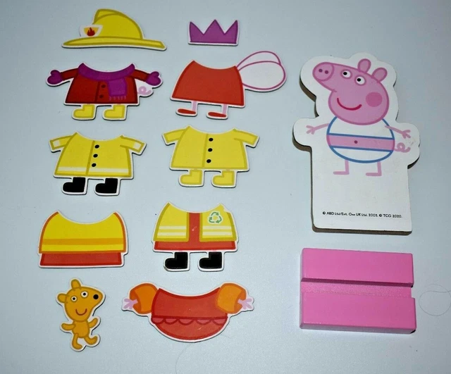 PEPPA PIG WOODEN Dress Up Figure Toy 7.99 PicClick