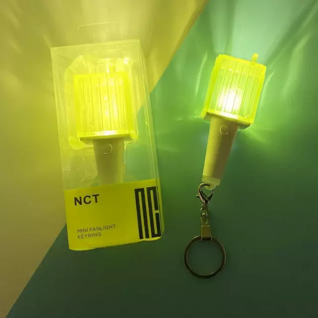 Hot KPOP NCT Mini Concert Lightstick Glow Light Keychain Pendant NCT Fans Gift