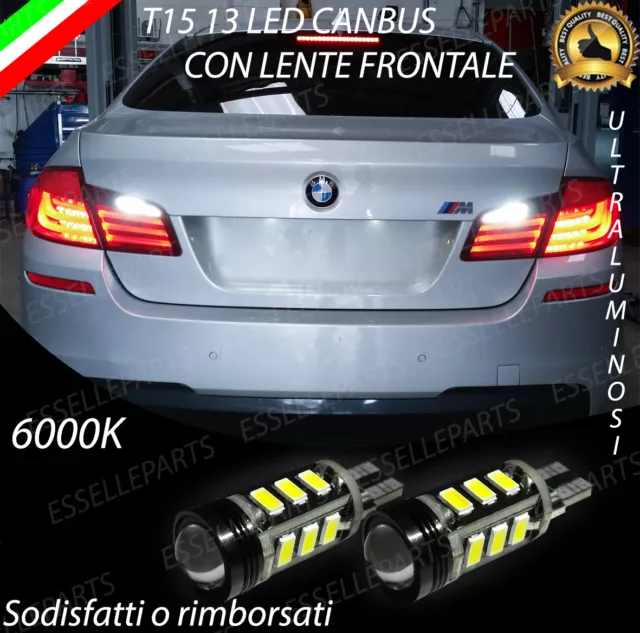 Lampade Retromarcia 13 Led T15 W16W Canbus Bmw Serie 5 F10, F18 6000K No Error