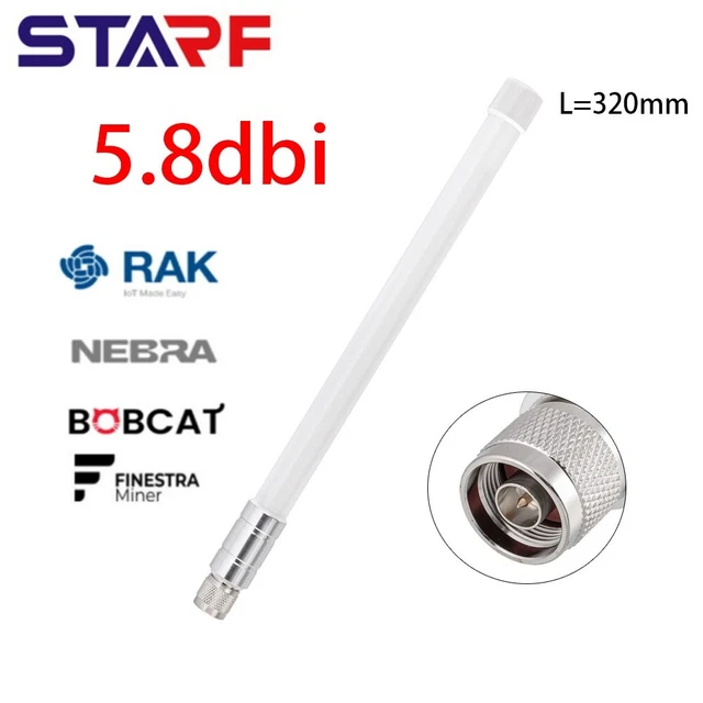 Antenne double usage en fibre de verre 860 930 MHz 5 8 dBi pour hélium hotspot