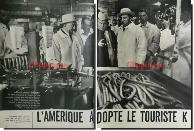 Coupure de presse Clipping 1959  - L'AMERIQUE A ADOPTER LE TOURISTE K