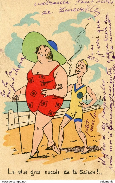 8780 cpa illustrateur Signé - le plus gros succès de la saison !...