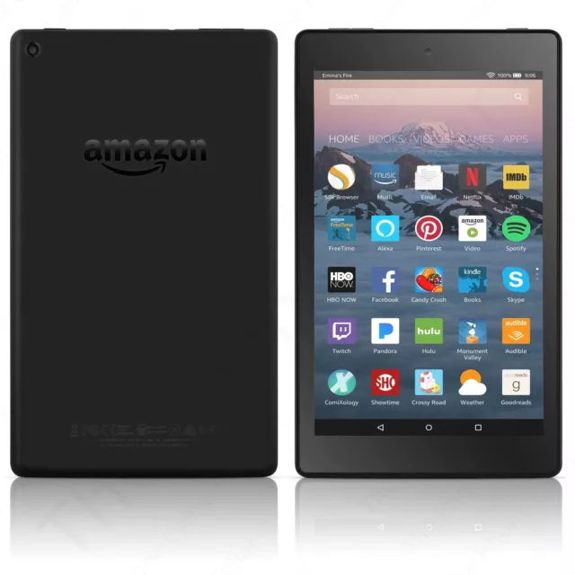 Amazon Kindle Fire HD 8 Tablet with Alexa L5S83A 8" 16 GB WiFi Black Grade B