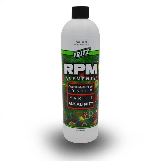 Fritz Liquido Alcalinità RPM Elementi 473ml Per Reef Acquari Parte 1 Mare Vasche