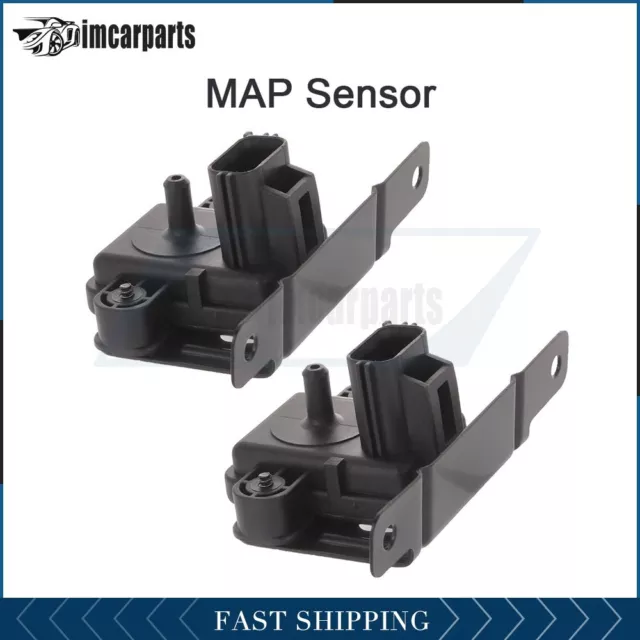 2x MAP Pressure Sensor For Ford Excursion XLT Sport Utility 4-Door 7.3L Black