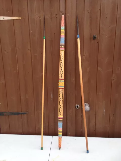 Aboriginal ?? Souvenir Bow Spears Wood Tribal *READ DESCRIPTION*