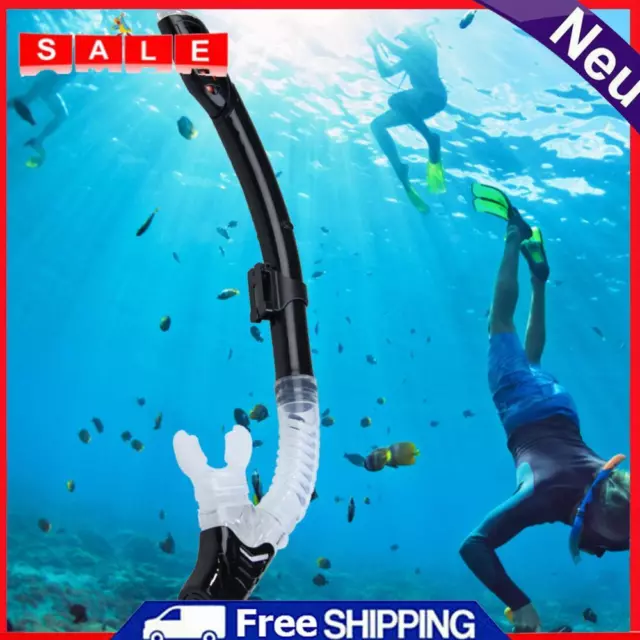 Swimming Diving Breathing Tube Snorkeling Silicon Pipe Underwater Black