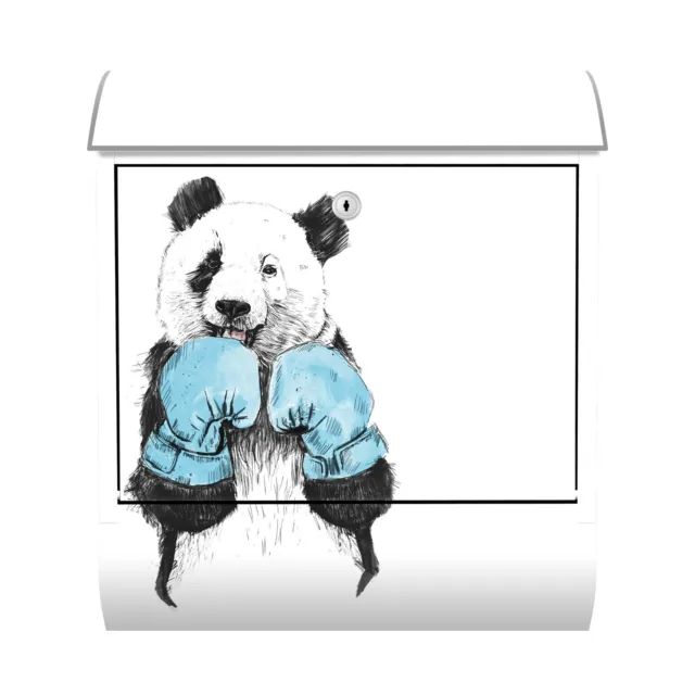 Buzón de diseño buzón con compartimento de periódico carta ganador animal panda cajas