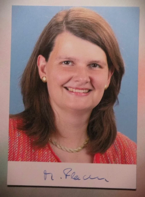 DR. MARIA FLACHSBARTH Deutsche Politikerin Karte mit Original