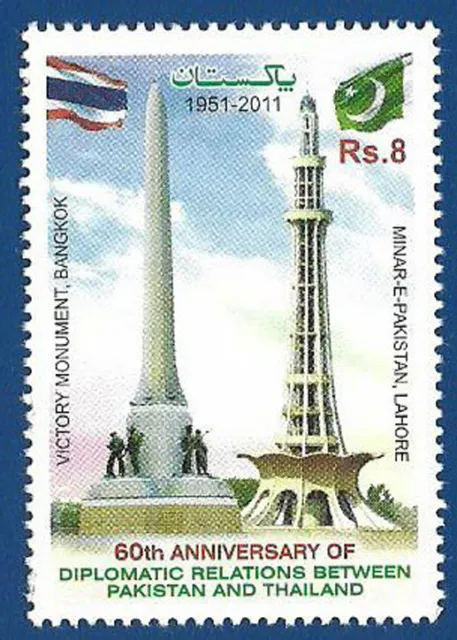 Pakistan 2011 Mnh 60Th Anniversary Of Diplomatic Relation Between Thailand