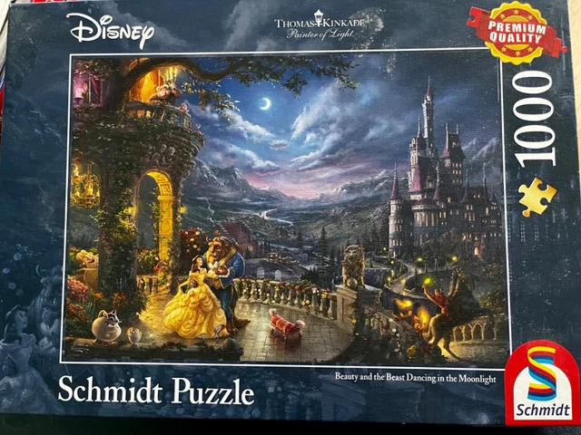 THOMAS KINKADE DISNEY Beauty And The Beast 1000 Piece Schmidt Jigsaw ...