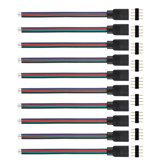 Einfache Installation LED-Anschluss Streifen Licht Stecker Verbindungsdraht