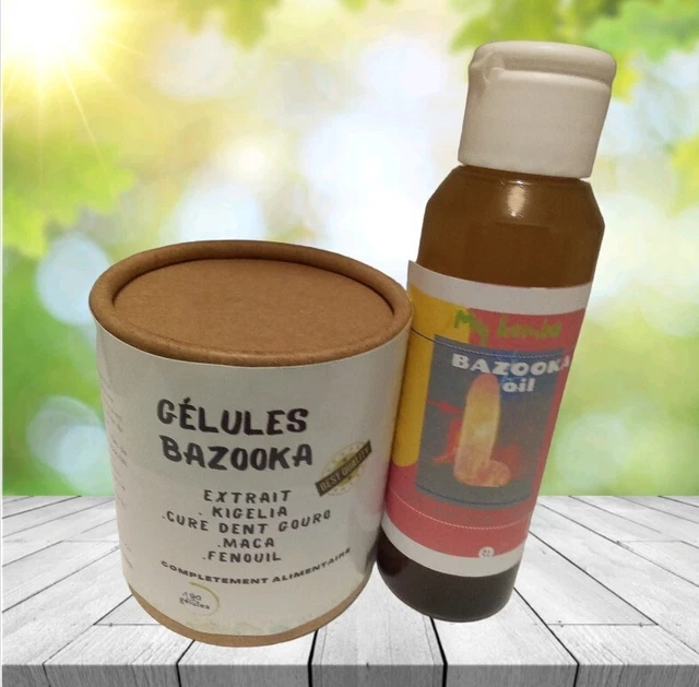 Kit Bazooka Huiles Et Gélules Kigelia Pour énergie Et Endurance - 50% Dosé, Naturel