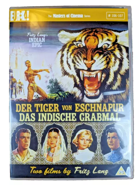Fritz Lang's Indian Epic; El tigre de Eschnapur DVD - Masters of Cinema - Usado en excelente condición