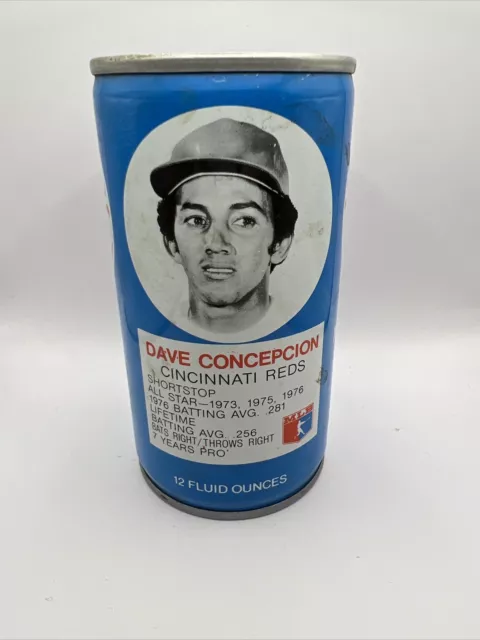 RC Cola Can 1977 - Opened, Not Flattened - Dave Concepcion - Cincinnati Reds