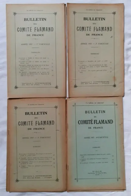 Bulletin du Comité Flamand de France 1937 4 Fasc Lille Seclin Eglise St Piat