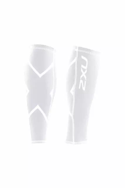 2XU Unisex Compression C Guards - White * NEW IN BOX *