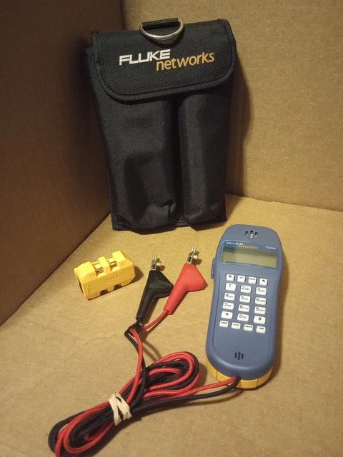 Fluke TS25D Telephone butt Set with fluke banjo-4 and pouch.