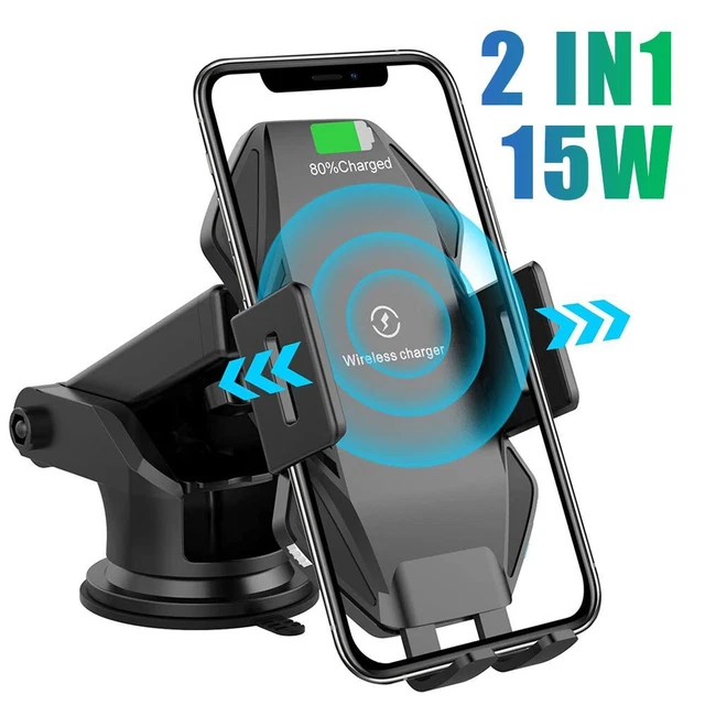 Qi Wireless Charger Auto Handyhalterung Induktions mit ladefunktion Clamping KFZ