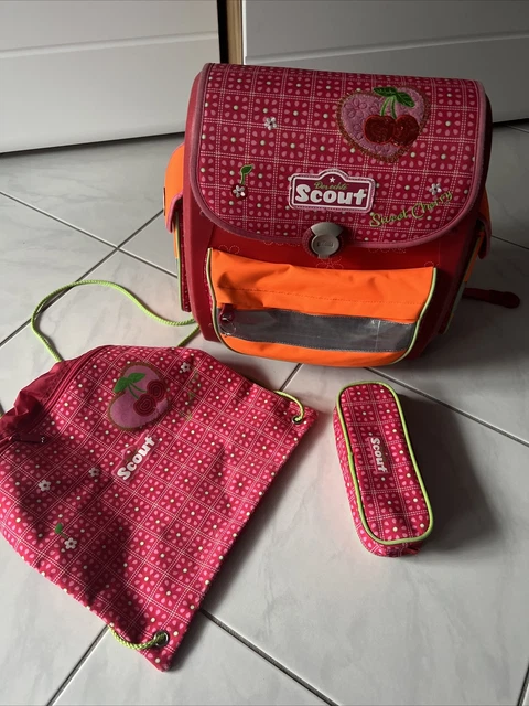 Scout Schulranzen-Set Buddy Sweet Cherry, 4-teilig
