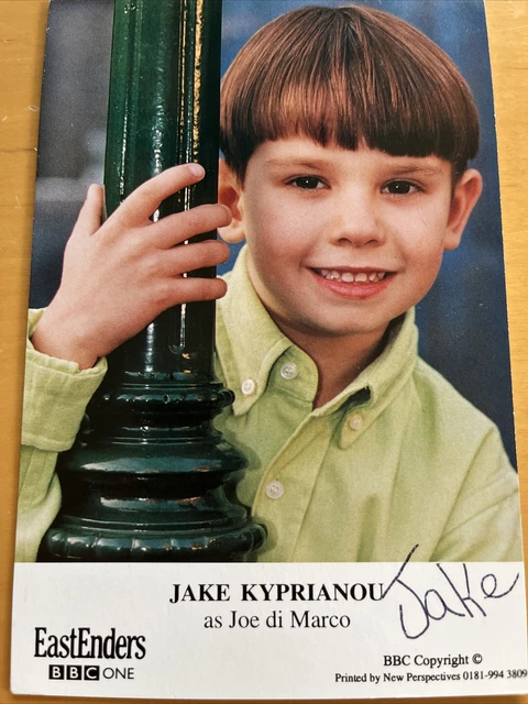 BBC EastEnders Joe di Marco Hand Signed Cast Card Jake Kyprianou Autograph