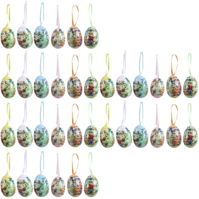 Huevos de Pascua de plástico sorpresa juguetes ciegos bolsas de colores  surtidos brillantes y vacíos, cestas de manualidades para juegos de caza de