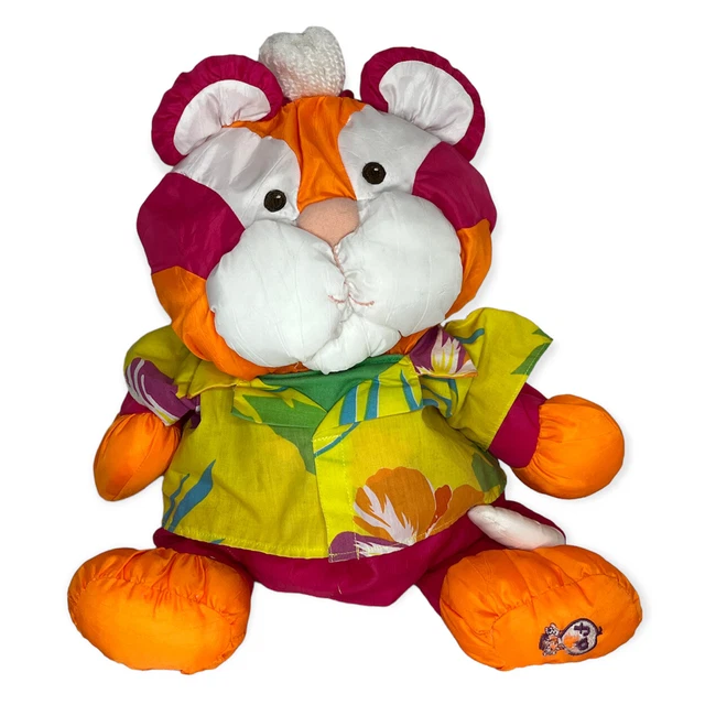 VTG Wild Puffalump Tiger Fisher Price Plush Stuffed Animal Cat 1987 Hawaiian