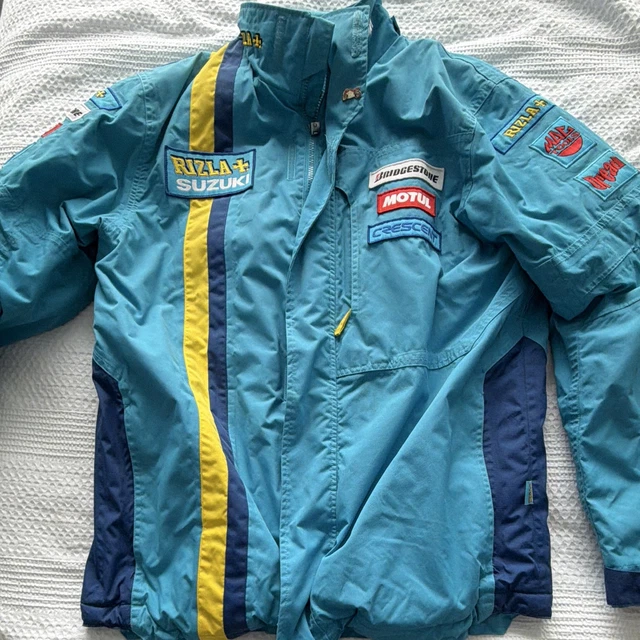 VINTAGE RIZLA SUZUKI MotoGP racing team jacket £83.90 - PicClick UK