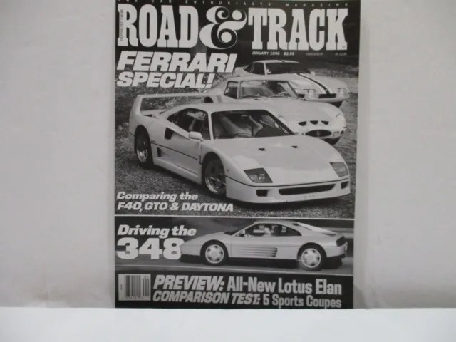 1990 Road & Track Bmw 850I V-12 Coupe Vintage Reprint January 1990