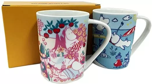 RARE Moomin Valley Four seasons Mug Spring & Summer ver. SET Exclusive to JAPAN