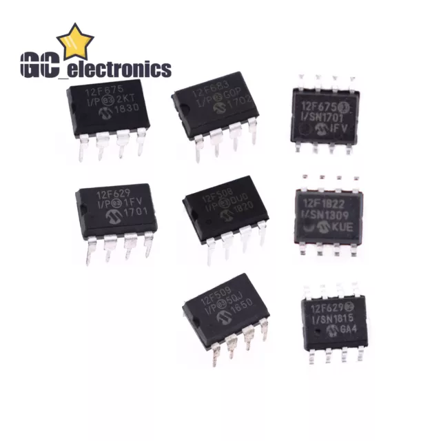 Mikrocontroller PIC12F629/675 12F509-I/P 12F683-I/P PIC12F508-I/P MIKROCHIP A3GE