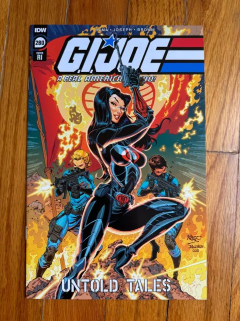 G.I. Joe Real American Hero #280 Baroness Royle 1:10 RI Variant C IDW 2021