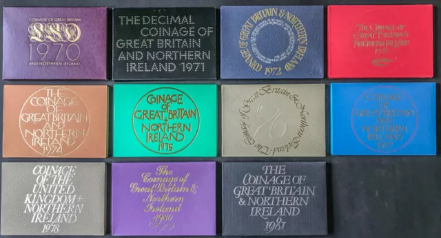ROYAL MINT PROOF COIN YEAR SETS 1970 TO 1999 - Ideal Birthday Gifts
