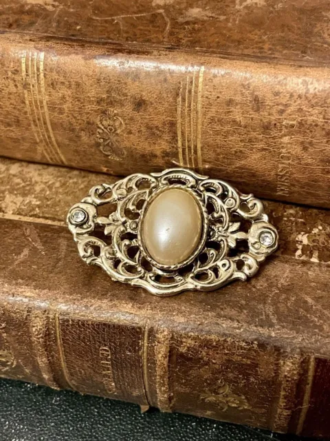 Broche Vintage, bijoux antiques rétro, grande fleur de perle blanche de...