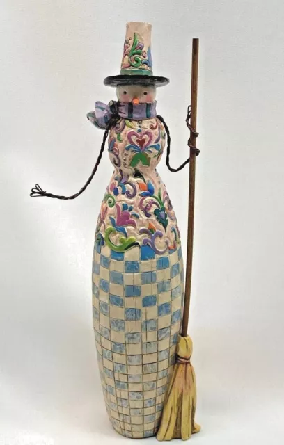 Jim Shore Happy Home Snow Woman Heartwood Creek Enesco 2004